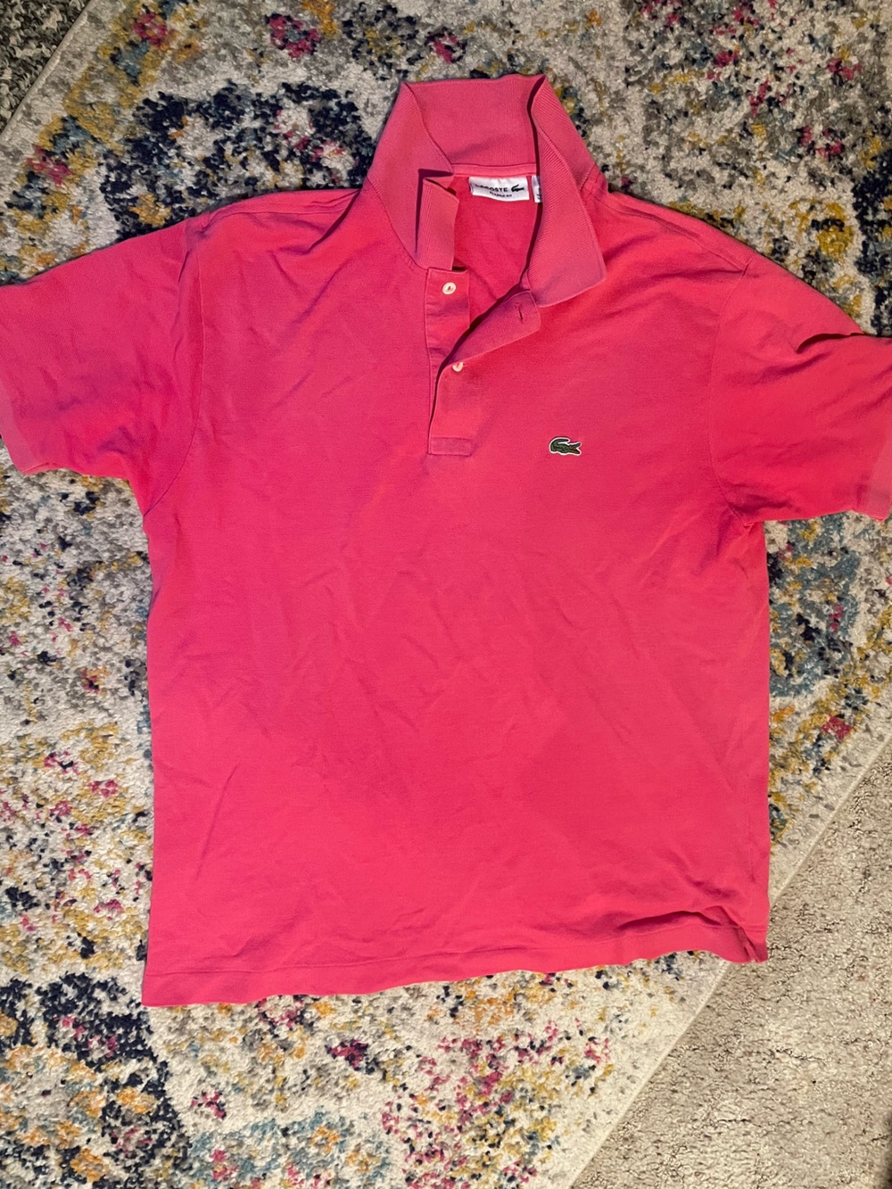 Lacoste Pink Short Sleeve Classic Polo